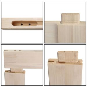 36 Pollici. X 84 Pollici Porta scorrevole in legno massello di abete non rifinito con telaio a K, richiede un semplice montaggio fai-da-te - Product Image 4