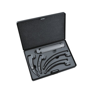 Laryngoscope Medical Diagnostic <b>Instruments</b> 4 Blades Fiber <b>Optic</b> Laryngoscope Kit Professional Clinical Examination Equipment - Product Image 2