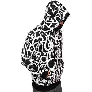 Solid Color Casual Unisex Winter <b>Hoodies</b> Custom Discharge Printing 100% Cotton Terry Fabric Eco-Friendly <b>Lightweight</b> Breathable - Product Image 4