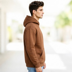 100% Cotton Unisex Winter Hoodies Blank <b>Thick</b> <b>Fleece</b> Heavy Weight Regular Fit 450g Pocket Eco-Friendly Custom Print Logo - Product Image 2