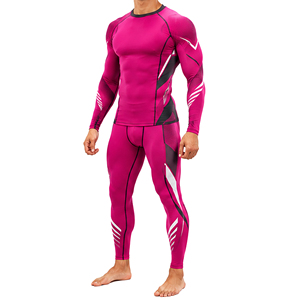 Conjunto Deportivo Personalizado para Hombre, Camiseta de Manga Larga y Leggings de Compresión, Transpirable, Elástico, para Gimnasio, Running y Deportes - Product Image 4
