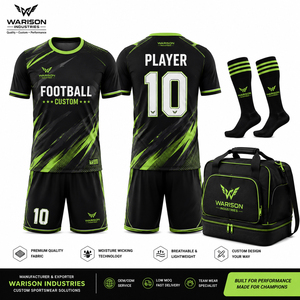 Customized Football Uniform Set Wholesale Soccer Jersey Short Socks And Bag Pack Kit Unisex Club Training Soccer Uniform Set - Product Image 5