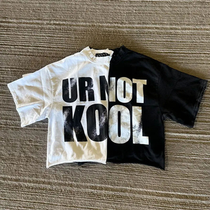 Camiseta Corta Gráfica para Hombre con Estampado de Letras Audaces, Estilo Urbano, Manga Corta, Casual, a la Moda, de Verano, Oversize - Product Image 5