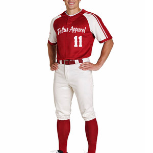 Uniforme de Béisbol Ligero con Logotipo Personalizado para Adultos, Talla Grande y Transpirable con Mangas Cortas y Diseño Impreso - Product Image 1