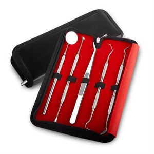 Hot Sale Dental Tool Set Removal Plaque Tool Tongue Scraper Stainless Steel Oral Hygiene Care Kit by Blush surgical - Product Image 5