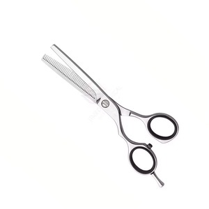 Ciseaux à cheveux en acier inoxydable professionnels pour barbier, poignée antidérapante, pour droitiers, outil de salon, fabricant OEM - Product Image 2