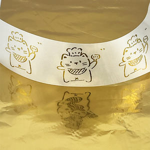 SINOCO özel ayna altın termal aktarma şeridi 24mm dijital hotlabel folyo etiket yazıcı ile uyumlu - Product Image 2