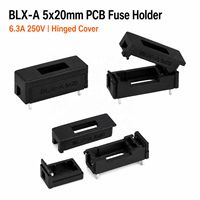 Support de fusible PCB BLX-A 5x20mm avec couvercle articulé 6.3A 250V, montage traversant pour fusible en verre ou en céramique