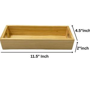 Plateau de rangement rectangulaire en bois, distributeur de savon en marbre, gobelet, table, design moderne et luxueux, compatible lave-vaisselle, utilisation multifonctionnelle - Product Image 4