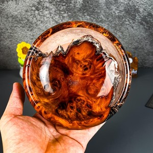 Bol à salade de fruits jetable en résine classique polie transparente pour la décoration de fête et de la maison, personnalisation disponible, nouveau design disponible - Product Image 3