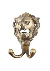 Support mural double crochet en laiton et zinc style ferme rétro pour salle de bain ou décoration de chevet - Product Image 2