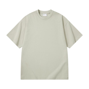 T-shirt pour homme à manches longues, col rond, coupe ample, respirant, 280 GSM, 100% coton, avec impression numérique sur le devant, logo personnalisé - Product Image 3
