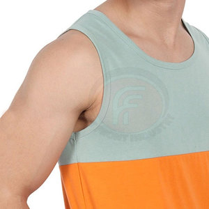 เสื้อกล้ามลำลองสำหรับผู้ชาย ระบายอากาศได้ดี ผลิตจากผ้าโพลีเอสเตอร์/คอตตอนถักแบบซักได้ เหมาะสำหรับใส่ในฤดูร้อน ออกกำลังกาย เล่นกีฬา หรือใส่ที่บ้าน - Product Image 5