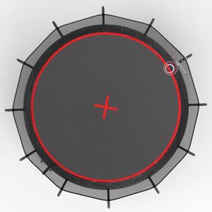 Trampolino YC 16FT Pumpkin-Black Red - Product Image 5