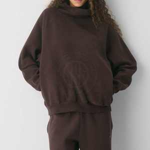 Women <b>Mock</b> <b>Neck</b> Sweatshirt Warm Knit Fabric Pullover <b>Top</b> For Winter Casual Wear Daily Fashion Use Women <b>Mock</b> <b>Neck</b> Sweatshirt - Product Image 4