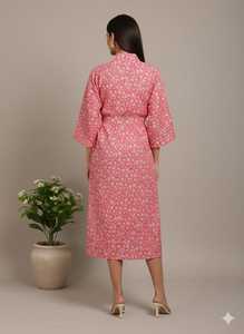 Robe maxi en coton indien pour femmes, pour l'été, la plage, le bain, la nuit, l'automne et le printemps, vêtements de détente, robe au meilleur design - Product Image 2