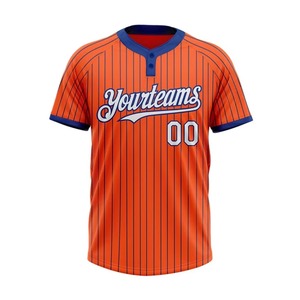OEM Custom Logo Short Sleeve Cheap Men <b>Baseball</b> Jerseys Plain Dyed 100% Polyester Breathable Wholesale Sportswear Uniforms - Product Image 2