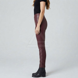 Leggings en cuir pour femmes, à la mode, taille élastique, coupe skinny, pour les tenues de fête, décontractées, de voyage et streetwear - Product Image 6