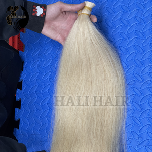 Super doble dibujado cutícula 100% Remy vietnamita a granel de alta calidad suave sedoso recto estilo solo teñido extensiones de cabello humano - Product Image 2