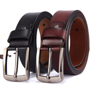 Cinturones de Moda Masculinos Personalizados al por Mayor, Cinturones de Cuero Genuino para Hombre con Hebilla de Pin, Diseño Lujoso OEM - Product Image 6