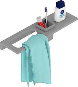 ชั้นวางของอเนกประสงค์สำหรับอ่างล้างหน้าในห้องน้ำ ทันสมัย กันน้ำ สำหรับเก็บแปรงสีฟัน สบู่ และอุปกรณ์ดูแลผิว - Product Image 1