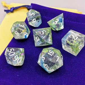 Jeu de dés en résine standard certifié pour l'exportation, dés polyédriques en résine pour jeux de rôle professionnels D&D, accessoire de jeu en gros - Product Image 3