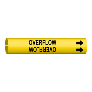 Marcador de Tuberías Brady OVERFLOW Snap-On para Tuberías Industriales - Product Image 3