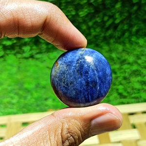 Piedra de Zafiro Azul Natural Pulida a Mano, Piedra de Palma para Sanación, Feng Shui, Meditación Religiosa, Reiki, Chakra, Decoración Energética - Product Image 5