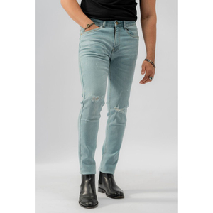 Pantalones vaqueros de mezclilla para hombre, corte ajustado, recto, regular, largos, cómodos, informales. - Product Image 6