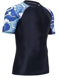 Custom Sublimation Unisex Rashguard UV Protection High Performance Anti Odor <b>Compression</b> Polyester OEM Wholesale OEM Wholesale - Product Image 2