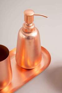 Elegant Brass Pump Bottle for Hand <b>Soap</b> Dish <b>Wash</b> and Lotion Perfect For Traditional Homes Luxury Hotels Apartments Bathrooms - Product Image 3