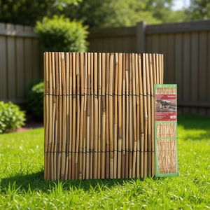 CANIZO NATURAL DOBLE 1X3M Panier en paille tressée durable pour clôtures, treillis et portails - Product Image 3