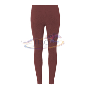 Pantalons d'équitation personnalisés avec logo, leggings d'équitation pour femmes avec grip en silicone, extensibles, respirants, pour l'entraînement. - Product Image 5