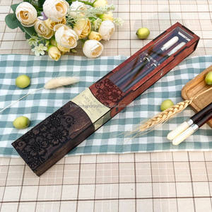 Reusable Eco-Friendly Wooden <b>Chopsticks</b> with Smooth Finish Lightweight Comfortable Grip for Asian Meals Parties Gourmet Kitchens - Product Image 4