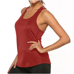 Débardeurs pour femmes pas chers, respirants, écologiques, anti-boulochage, séchage rapide, mélange polyester/coton, sans manches, logo personnalisé - Product Image 6