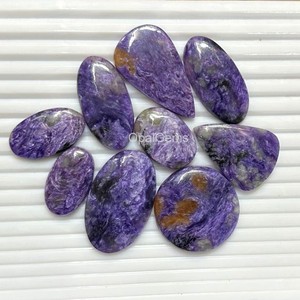 Charoita Púrpura Natural, Cabujón Liso, Piedra Preciosa Pulida Suelta para Fabricación de Anillos y Colgantes, Precio al por Mayor, Grado AAA - Product Image 3