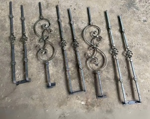 Barandilla de Escalera de Hierro Forjado Personalizada al por Mayor, Pasamanos Moderno para Escaleras Interiores, Balaustrada Decorativa de Metal para Balcón y Hogar - Product Image 5