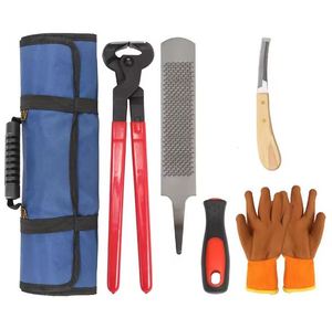 Instrumentos de Herrador de Acero Inoxidable de Grado Superior con Certificación CE Clase II, Incluye Alicates, Cortadores, Cuchillo y Lima para Pezuñas - Product Image 1