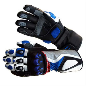 Gants de moto haute performance en cuir véritable 100 %, design haut de gamme, respirants et à séchage rapide - Product Image 5