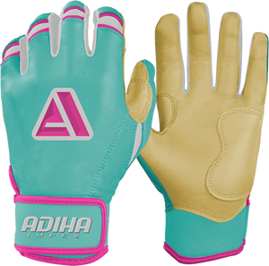 Guante de bateo de cuero de primera calidad con acolchado de cuero y piel, cierre de velcro, unisex, para adultos, Adiha impex - Product Image 4