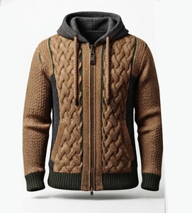 Trendy Men's Teenager Youth Streetwear Regular Fit Casual Jersey Knitted 100% Cotton <b>Waterproof</b> Eco-Friendly Pocket Hoodies - Product Image 3