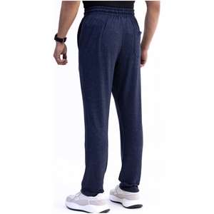 Men's Navy Blue Sweatpants Elastic Waist <b>Drawstring</b> Closure Side Pockets Casual Jogger Pants winter Wear - Product Image 6