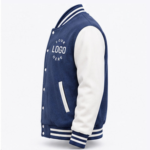 Customized Breathable Patch Baseball <b>Bomber</b> Varsity <b>Jacket</b> Hooded New Style Street Wear <b>Men's</b> Vintage Varsity College <b>Jacket</b> - Product Image 5