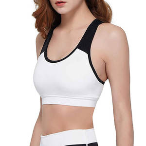 Soutien-gorge de sport pour femme, respirant, écologique, design simple, haute qualité, élasthanne/polyester, bretelles réglables - Product Image 1