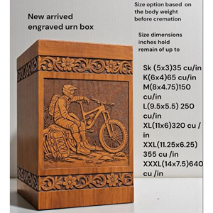 Wooden Urn with Memorial Engraving Plate Elegant Wooden Urn with Artistic Design Wooden Cremation Urn Supplier for Global Export - Product Image 5