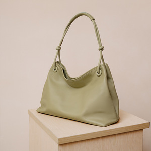 Bolso de Hombro Grande de Cuero Vacuno de Primera Capa para Mujer, Marca <span class=keywords><strong>ZAMO</strong></span>, Bolso Tote Suave para Uso Diario - Product Image 3