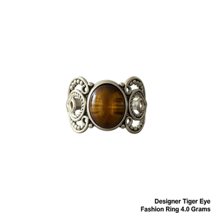 Designer <b>Tiger</b> <b>Eye</b> Fashion <b>Ring</b> 4.0 Grams - Product Image 2