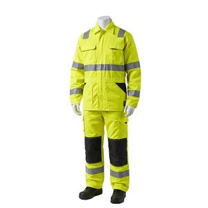 Overoles de Alta Visibilidad para Construcción, Último Diseño, Cómodos, Suministro de Fábrica, 100% Algodón, OEM, Color Naranja - Product Image 1