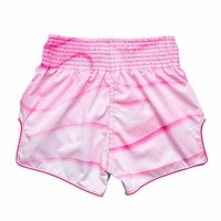 Pantalones Cortos de Boxeo Muay Thai Tie Dye Fairtex de Alta Calidad para Hombre, Satinados, con Cintura Elástica, Transpirables, Color Rosa, Precio al por Mayor RTS