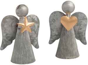 Adorno Colgante de Campana de Metal Natural Estilo Nórdico con Estrella en la Parte Superior, Ecológico y Duradero, Decoración Navideña para Mesa, Venta al Por Mayor - Product Image 2